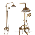 Telephone Shower Shower Set Brushed Brass Sanitary Rain Bathroom Accessories Vintage Telephone Antique Shower Set Factory